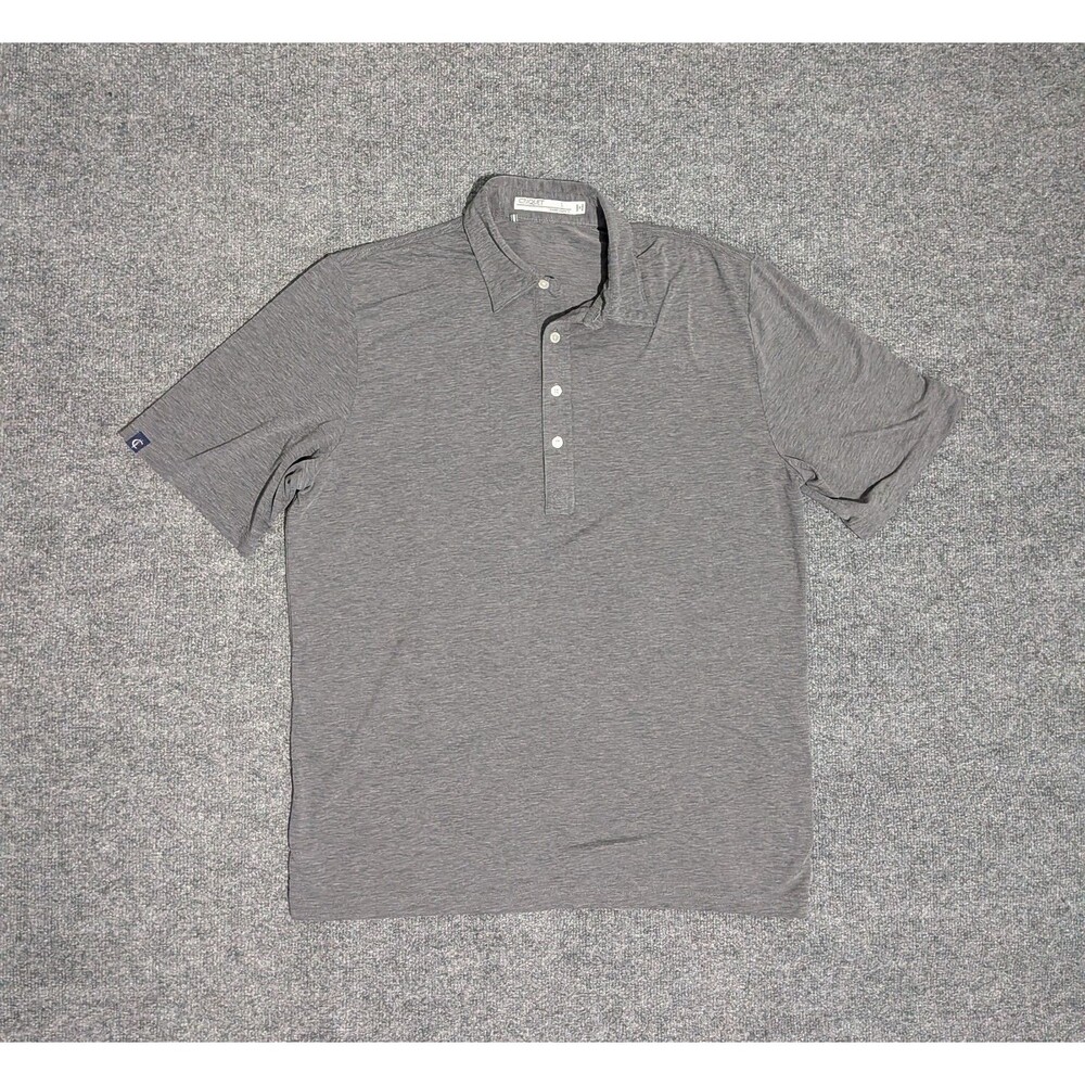 Criquet Polo Shirt Mens Large Pima Cotton Golf Gray